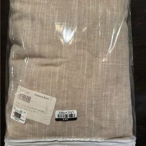 Pottery Barn Emery Double Wide Drape w/ Blackout in Oatmeal